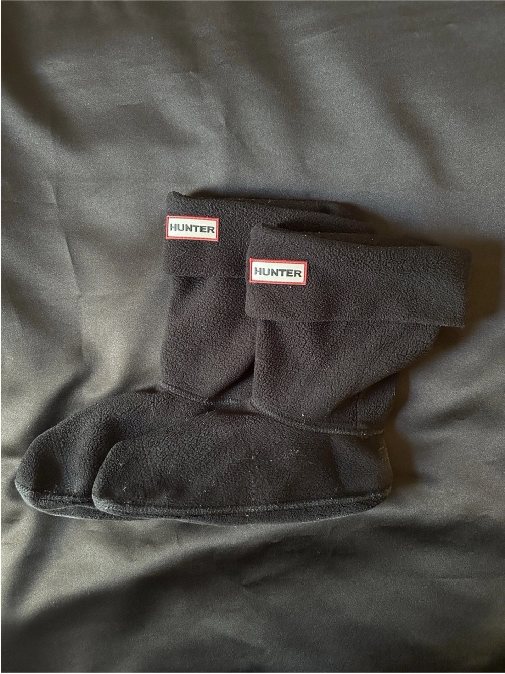 Hunter Black  Rain Boot Fleece Womens L US 9-10 Boot Liners